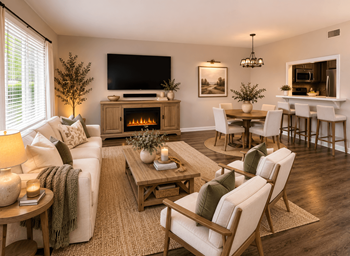 Spacious townhome layout